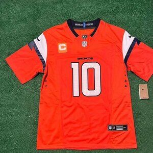 Denver Broncos Bo Nix Orange Jersey Adult Large